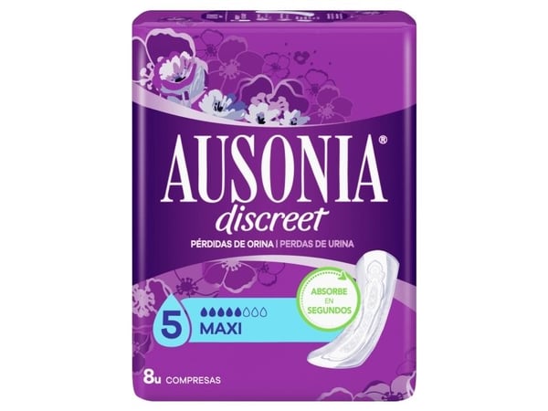 Ausonia DISCREET Maxi, 8 stykker