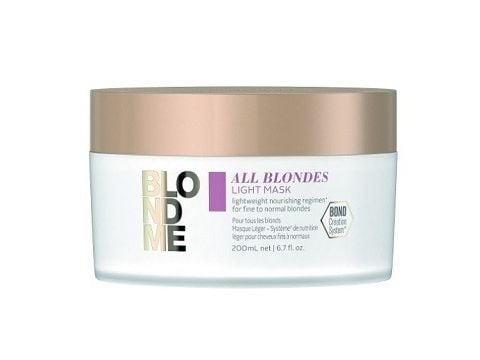 Schwarzkopf BLONDME All Blondes Light, 200 ml, Unisex, Farvet hår, Blond, Glans, Blødgørende, Styrkende, Pot