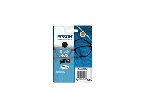 Epson Singlepack Black 408 DURABrite Ultra Ink, Perusvärintuotto, Väriainepohjainen muste, 18,9 ml, 1100 sivua, 1 kpl, Kertapakkaus