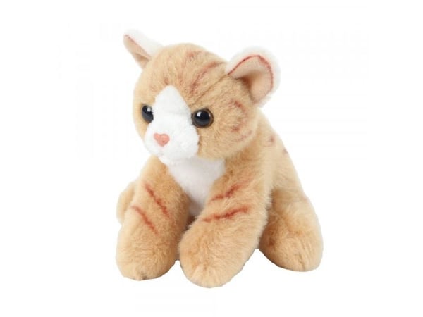 Kosedyr-katt sittende rød 13 cm