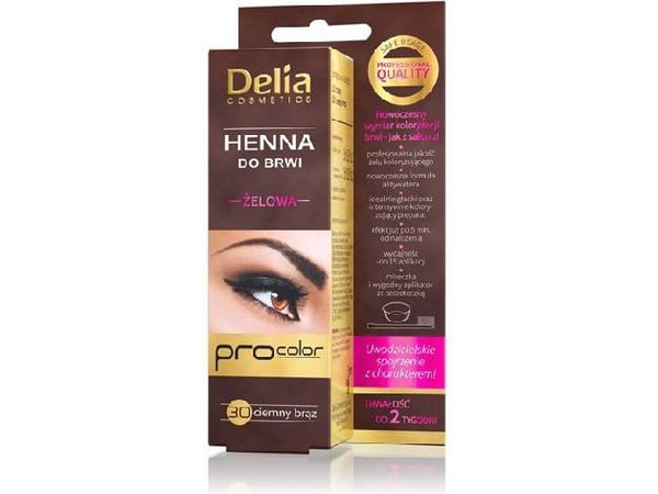 Delia øyenbryn- og øyenvippegel henna 3.0 Dark Brown 15 ml Delia øyenbryn- og øyenvippegel henna 3.0 Dark Brown 15 ml