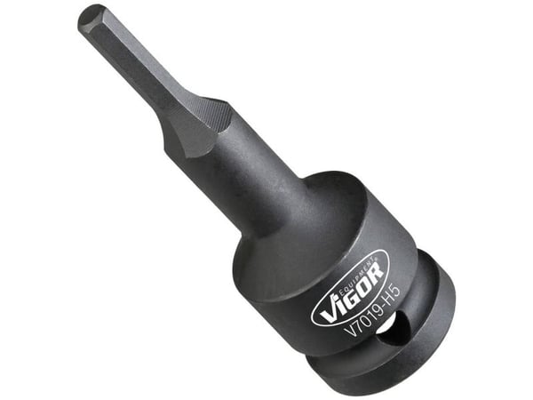 Vigor V7019-H5, Kraftpipe, Sort, 1 hoder, 1/2", Metrisk, 5 mm