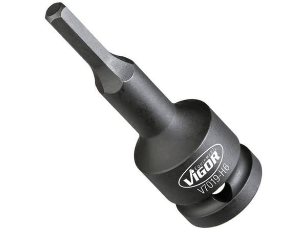 Vigor V7019-H6, Kraftpipe, Sort, 1 hoder, 1/2", Metrisk, 6 mm