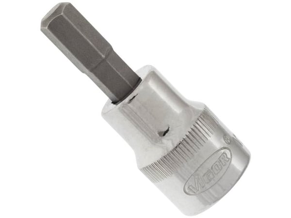 Vigor V2281N, Kraftpipe, Sølv, 1 hoder, 3/8", Metrisk/imperisk, 10 mm