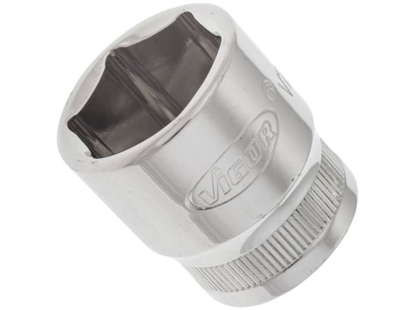 Vigor V2265, Kraftpipe, Sølv, 1 hoder, 3/8", Metrisk/imperisk, 10 mm
