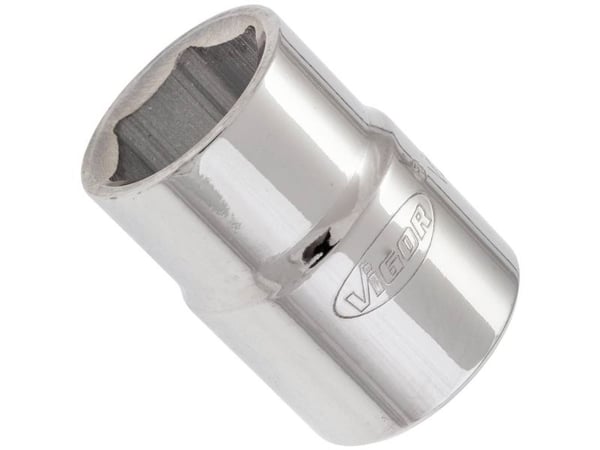 Vigor V2326N, Kraftpipe, Sølv, 1 hoder, 3/4", Metrisk/imperisk, 20 mm