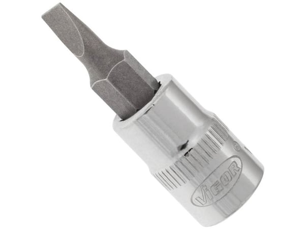 Vigor V2427N, Kraftpipe, Sølv, 1 hoder, 1/4", Metrisk/imperisk, 6.3 mm