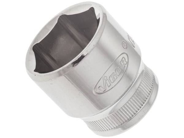 Vigor V2262, Kraftpipe, Sølv, 1 hoder, 3/8", Metrisk/imperisk, 10 mm