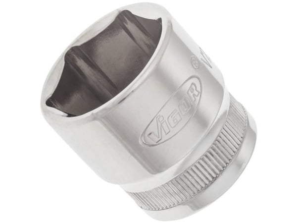 Vigor V2263, Kraftpipe, Sølv, 1 hoder, 3/8", Metrisk/imperisk, 10 mm