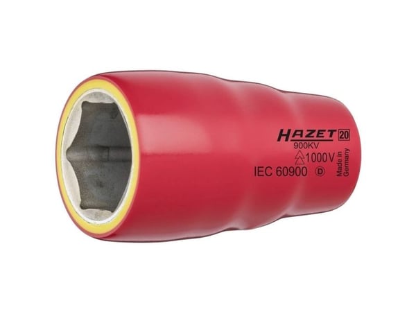 HAZET 900KV-17, Pipenøkkel, Rød, Gult, 1 hoder, 1/2", Imperisk, 17 mm
