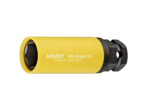 HAZET 903SLG6-19, Kraftpipe, Gult, 1 hoder, 1/2", Metrisk, 19 mm