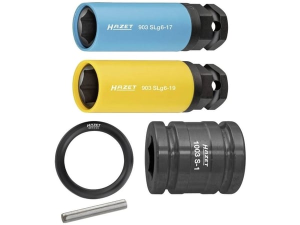 HAZET 903SLG6/5, Kraftpipesett, Flerfarget, 2 hoder, 1/2", Imperisk, 12.5 mm