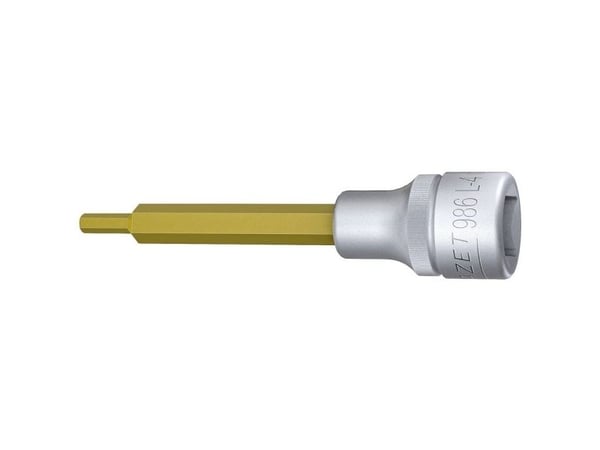 HAZET 986L-4, Stikkontakt, 1/2", Metrisk, 1 hoder, 12.5 mm, Titan
