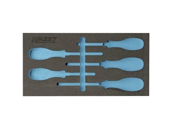 HAZET 163-264L Schaumstoffeinlage L x B 342 mm 172, Skuffeseksjon, Blå, Grå, Skum, Tyskland, 172 mm, 342 mm