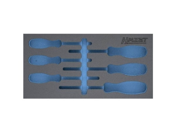 HAZET 163-266L Schaumstoffeinlage L x B 342 mm 172, Skuffeseksjon, Blå, Grå, Skum, Tyskland, 172 mm, 342 mm