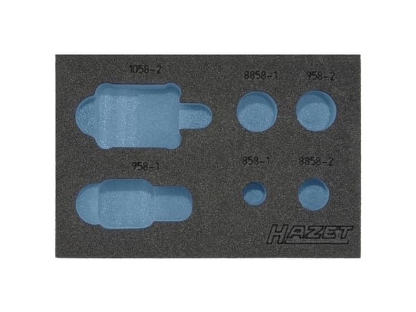 HAZET 163-217L Schaumstoffeinlage L x B 172 mm 114, Skuffemøbel, Blå, Grå, Skum, Tyskland, 172 mm, 342 mm