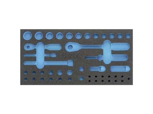 HAZET 163-351L Schaumstoffeinlage L x B 342 mm 172, Skuffemøbel, Blå, Grå, Skum, Tyskland, 342 mm, 519 mm