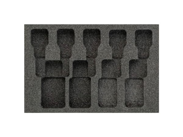 HAZET 163-361L Schaumstoffeinlage L x B 172 mm 114, Skuffemøbel, Blå, Grå, Skum, Tyskland, 342 mm, 519 mm