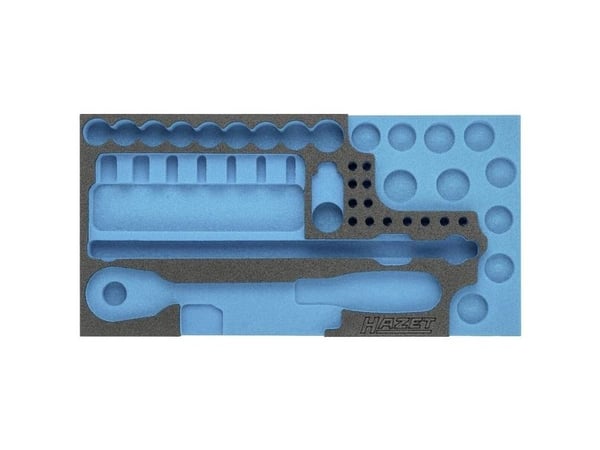 HAZET 163-359L Schaumstoffeinlage L x B 342 mm 172, Skuffemøbel, Blå, Grå, Skum, Tyskland, 342 mm, 519 mm