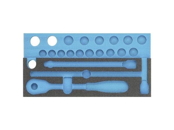 HAZET 163-357L, Vetolaatikkoyksikkö, Sininen, Harmaa, Vaahto, Saksa, 172 mm, 342 mm