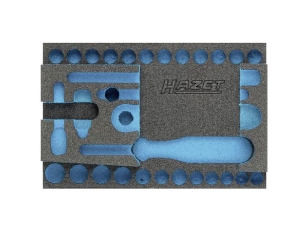 HAZET 163-337L Schaumstoffeinlage L x B 172 mm 114, Skuffemøbel, Blå, Grå, Skum, Tyskland, 342 mm, 519 mm