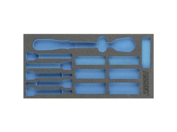 HAZET 163-340L Schaumstoffeinlage L x B 342 mm 172, Skuffemøbel, Blå, Grå, Skum, Tyskland, 342 mm, 519 mm