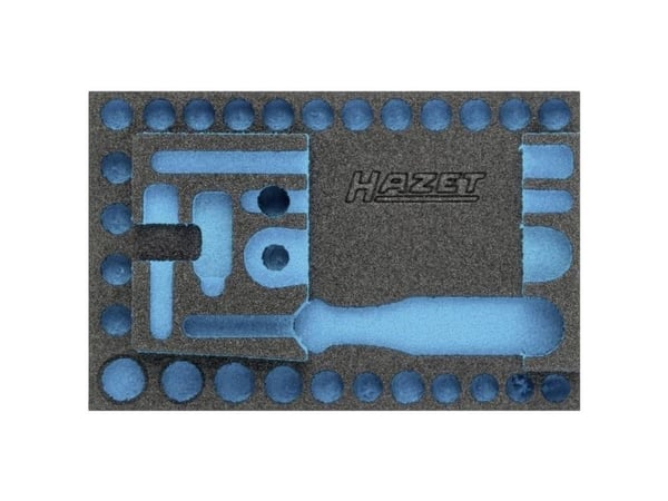HAZET 163-338L Schaumstoffeinlage L x B 172 mm 114, Skuffemøbel, Blå, Grå, Skum, Tyskland, 342 mm, 519 mm