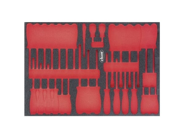 Vigor V4231, Skillesett, Svart, Rød, Skum, Vigor V4230