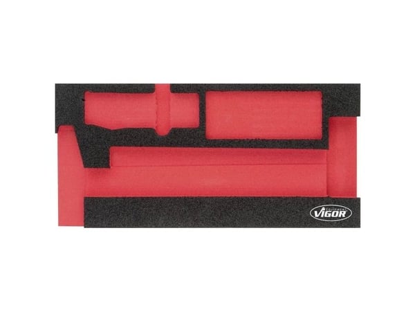 Vigor V5006-L, Skillesett, Svart, Rød, Skum, Vigor V5006, 188 mm, 393 mm