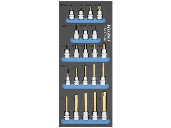 Hazet 163-571/22 Hylsyavaimen pistosarja 3/8 (10 mm) 163-571/22