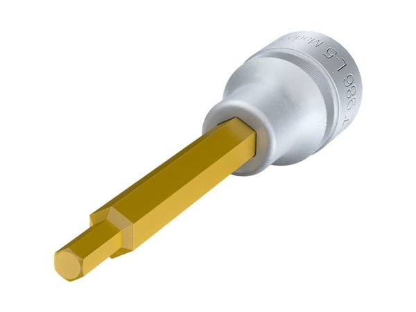 HAZET 986L-5, Stikkontakt, 1/2", Metrisk, 1 hoder, 12.5 mm, Titan