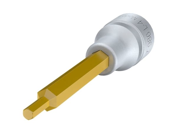 HAZET 986L-4, Stikkontakt, 1/2", Metrisk, 1 hoder, 12.5 mm, Titan