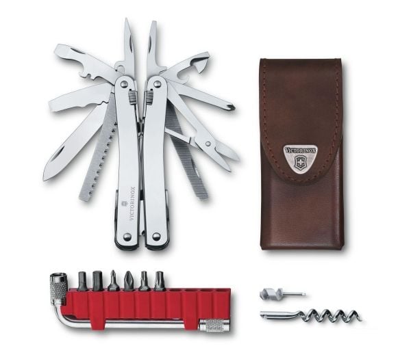 Victorinox Swiss Tool Spirit X Plus, Rustfritt stål, Lær, Rustfritt stål, 105 mm, 18 mm, 210 g