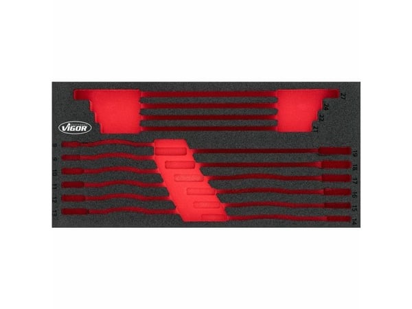 Vigor V4987-L, Jakajasarja, Musta, Punainen, Vaahto, Vigor V4987, 188 mm, 393 mm