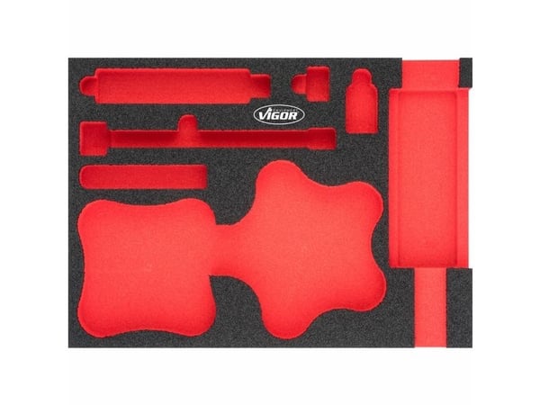 Vigor V4904-L, Skillesett, Svart, Rød, Skum, Vigor V4904, V5168, 282 mm, 393 mm