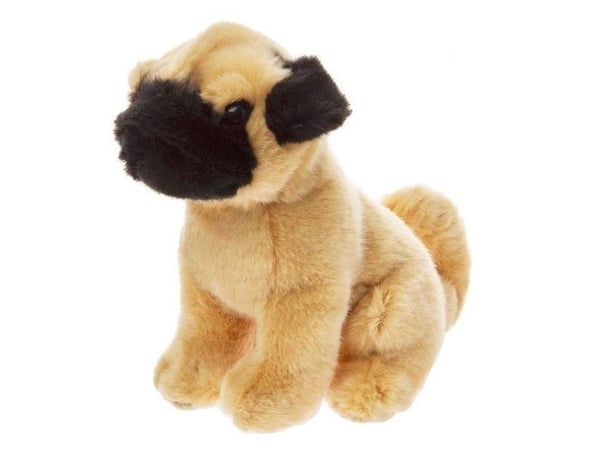 Beppe maskotti Koira Mops istuu 20cm