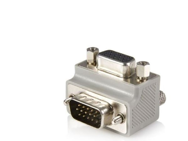 StarTech Right Angle VGA Adapter - Right Angle VGA to VGA - Male/Female - Type 1 - VGA Adapter Cable (GC1515MFRA1) - VGA-adapter - HD-15 (VGA) (han...