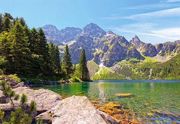 Castorland Morskie Oko lake, Tatras, Poland 1000 pcs, 1000 stykker, Landskap, 9 år