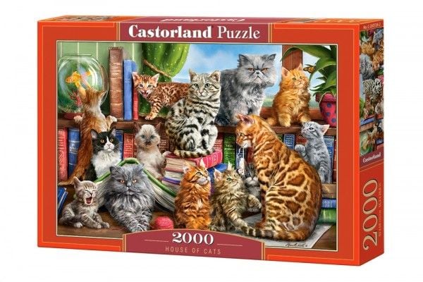 Castorland House of Cats, 2000 stykker, Dyr, 9 år