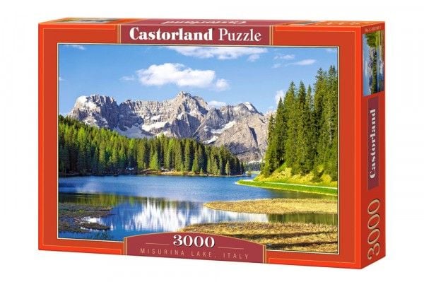 Castorland Puzzle 3000 palaa Misurina-järvi, Italia (300198)