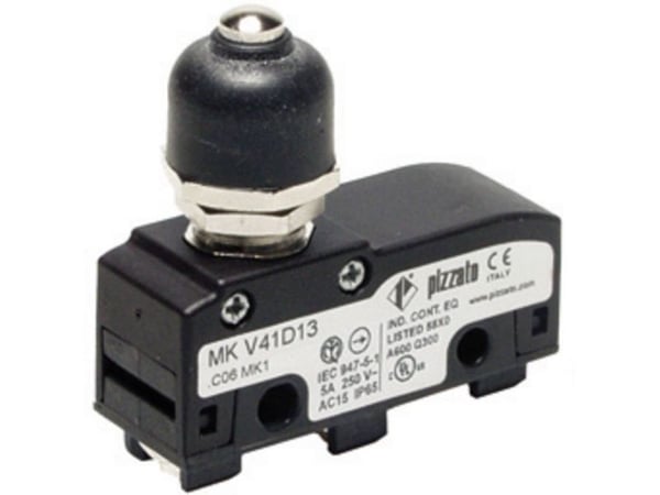 Elektrisk mat Mikrokontakt MKV12D13 250 V/AC 6 A IP65 Tastende 10 st