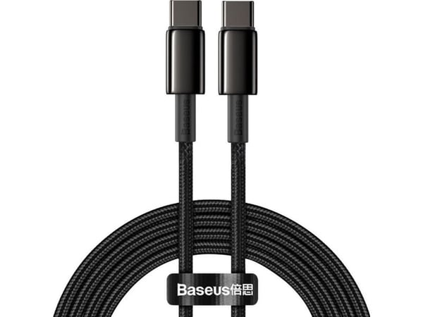 Baseus 6953156232068, 2 m, USB C, USB C, USB 2.0, 480 Mbit/s, Svart