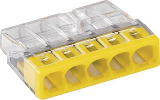 Wago PIKALIITIN WAGO 2273-205 5X0.5-2.5 MM2 KELTAINEN 5 PAKKAUSTA