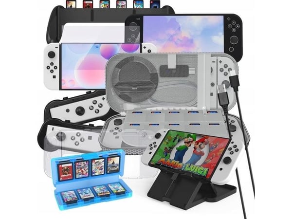 JYS 10in1 Kit Accessories for Nintendo Switch OLED/NS228