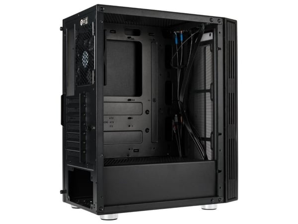 Kolink Nimbus, Midi Tower, PC, Sort, ATX, Micro ATX, Mini-ITX, Plast, Stål, Herdet glass, Multi