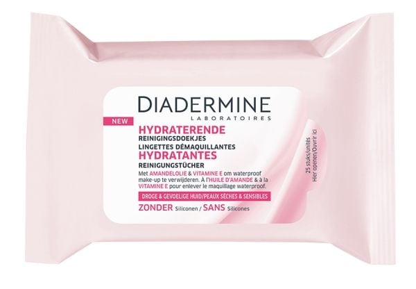 Diadermine Cleansing Towels Hydrating rensetørker 25 stk