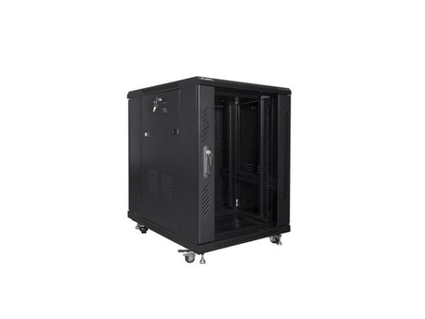 Lanberg - Rack skåp - svart, RAL 9004 - 15U - 19"