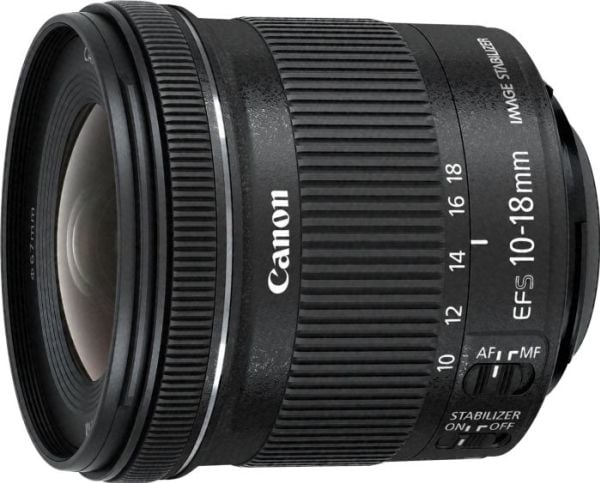 Canon EF-S - Vidvinkelzoomobjektiv - 10 mm - 18 mm - f/4.5-5.6 IS STM - Canon EF - for EOS 100, 1200, 70, 700, 7D, Kiss X6i, Kiss X7, Kiss X70, Kis...