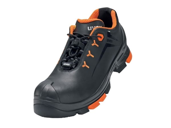 Uvex 65022, Unisex, Voksen, Vernesko, Oransje, Sort, ESD, S3, SRC, Hurtigsnører