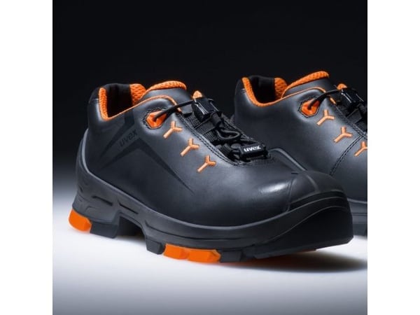 Uvex 65022, Unisex, Voksen, Vernesko, Oransje, Sort, ESD, S3, SRC, Hurtigsnører